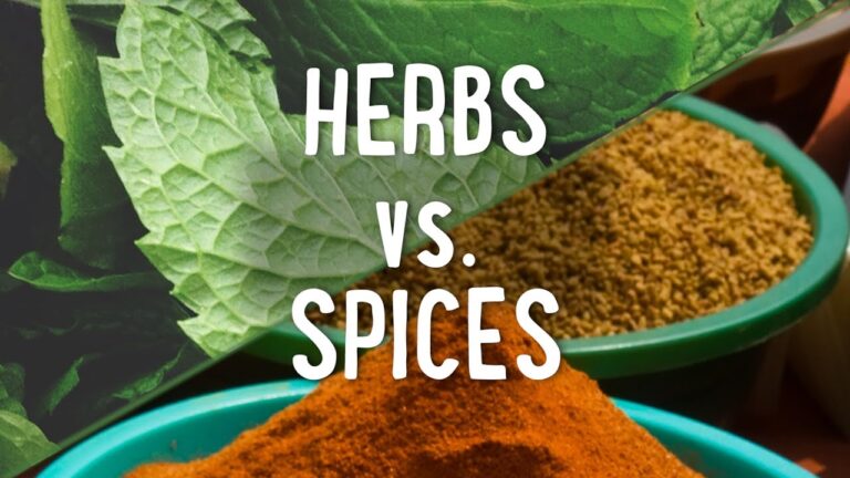 WHAT IS THE DIFFERENCE BETWEEN HERBS AND SPICES?